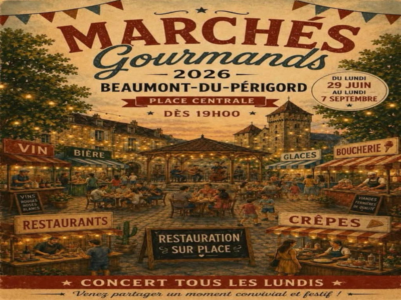 Marchés Gourmands Beaumont-du-Périgord 2026